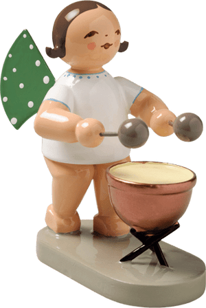 rec32XCqhFuKAj3aX - Engel met ketelpauk, hoogte 6 cm. - Schreuder - kraan.shop