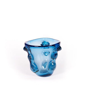 Des Pots - Glazen knoppenvaas turquoise h.21 d.20 - Schreuder - kraan.shop