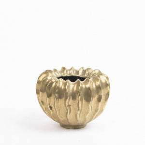 Des Pots - Goudgeglazuurde pompoenvaas h.24 - Schreuder - kraan.shop