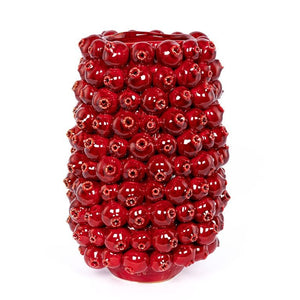 Des Pots - Granaatappelvaas rood H 40 cm, D 26 cm - Schreuder - kraan.shop