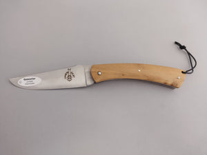 Coutellerie Vialis - "Le Camembert" zakmes in roestvrij staal, lemmet 8 cm, heft in jeneverhout - Schreuder - kraan.shop