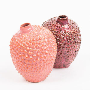 Des Pots - Lychee vaas in bordeaux h17/18 cm - Schreuder - kraan.shop