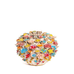 Des Pots - Phula bloemenvaas gekleurd steengoed h.14/d.22 cm - Schreuder - kraan.shop