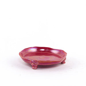 Des Pots - Schotel op voetjes rood d.16 cm - Schreuder - kraan.shop