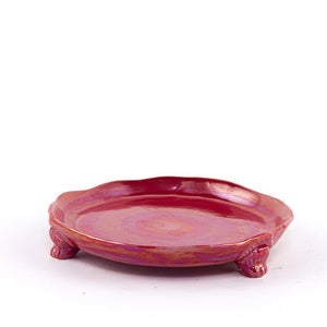 Des Pots - Schotel op voetjes rood d.22 cm - Schreuder - kraan.shop
