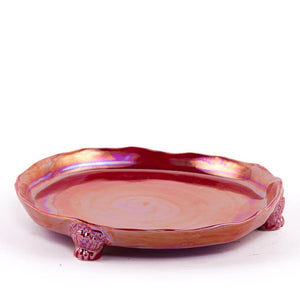 Des Pots - Schotel op voetjes rood d.27 cm - Schreuder - kraan.shop