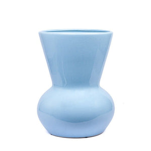 Des Pots - Vaas van fijn geglazuurd aardewerk lichtblauw, 45 cm - Schreuder - kraan.shop
