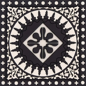 Coaster Mosaic Black & White - Schreuder-kraan.shop