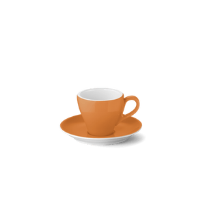 Dibbern Solid Color Classico espressokop/schotel 0,09 L. - orange - Schreuder-kraan.shop