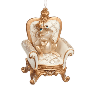 Goodwill-Frog prince on a throne, 10 cm - Schreuder-kraan.shop