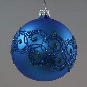 Goodwill-Glazen kerstbal met cirkels en stippen, 8 cm - Schreuder-kraan.shop