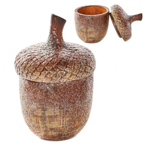 GoodwillGlittering acorn box, pot in de vorm van een eikel, h.12 cm. - Schreuder-kraan.shop