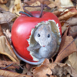 Goodwill-Muis die zich in appel verbergt, 8 cm - Schreuder-kraan.shop