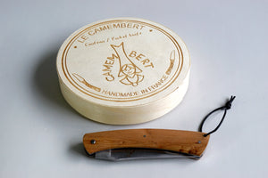 "Le Camembert" vouwmes in roestvrij staal, lemmet 8 cm, heft in jeneverhout - Schreuder-kraan.shop
