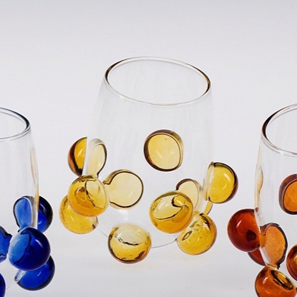 Massimo Lunardon Jazzino bolle transparante glaasjes h. 5 cm - Schreuder-kraan.shop