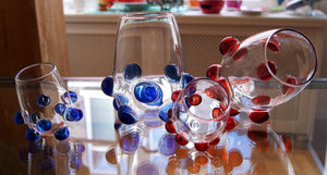 Massimo Lunardon-Massimo Lunardon "Bicchiere piacere rosso" set glazen (2) - Schreuder-kraan.shop
