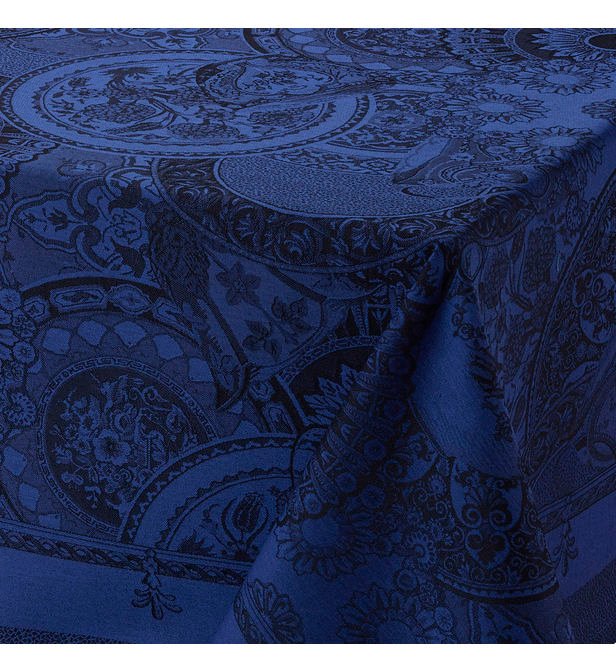 Le Jacquard FrançaisPorcelaine bleu de Chine tafelkleed (120x120 cm) katoen - Schreuder-kraan.shop