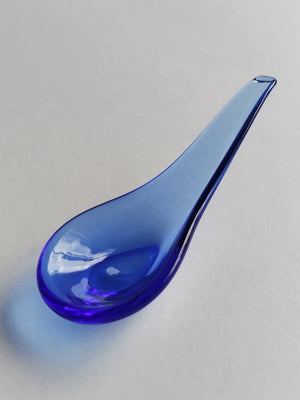 Sugahara-Amuselepel van glas 35 x 105 mm cobalt blue - Schreuder-kraan.shop