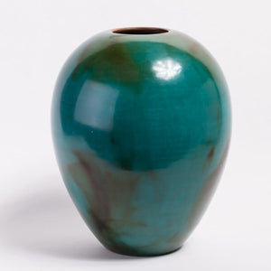 Des Pots - Chulucanas handvervaardigde vaas uit Chili turquoise - Schreuder - kraan.shop