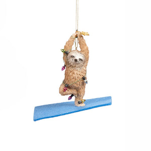 Goodwill-De Yoga kerst-luiaard, 12 cm. - Schreuder-kraan.shop