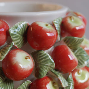 Des Pots - Frutta vaas met rode appeltjes h.13 d.17 - Schreuder - kraan.shop