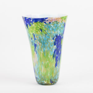 Des Pots - Grote vaas in handgevormd glas H 45 cm, D 25 cm "spring" - Schreuder - kraan.shop