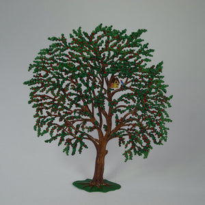 S&K handbeschilderd tin-Handbeschilderde kersenboom, vervaardigd uit tin - Schreuder-kraan.shop