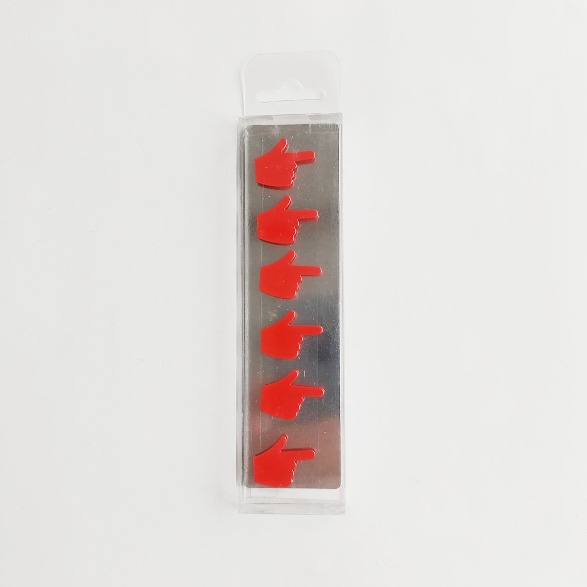 Romanowski-"Hands up" magneet-set van 6 handjes, rood - Schreuder-kraan.shop