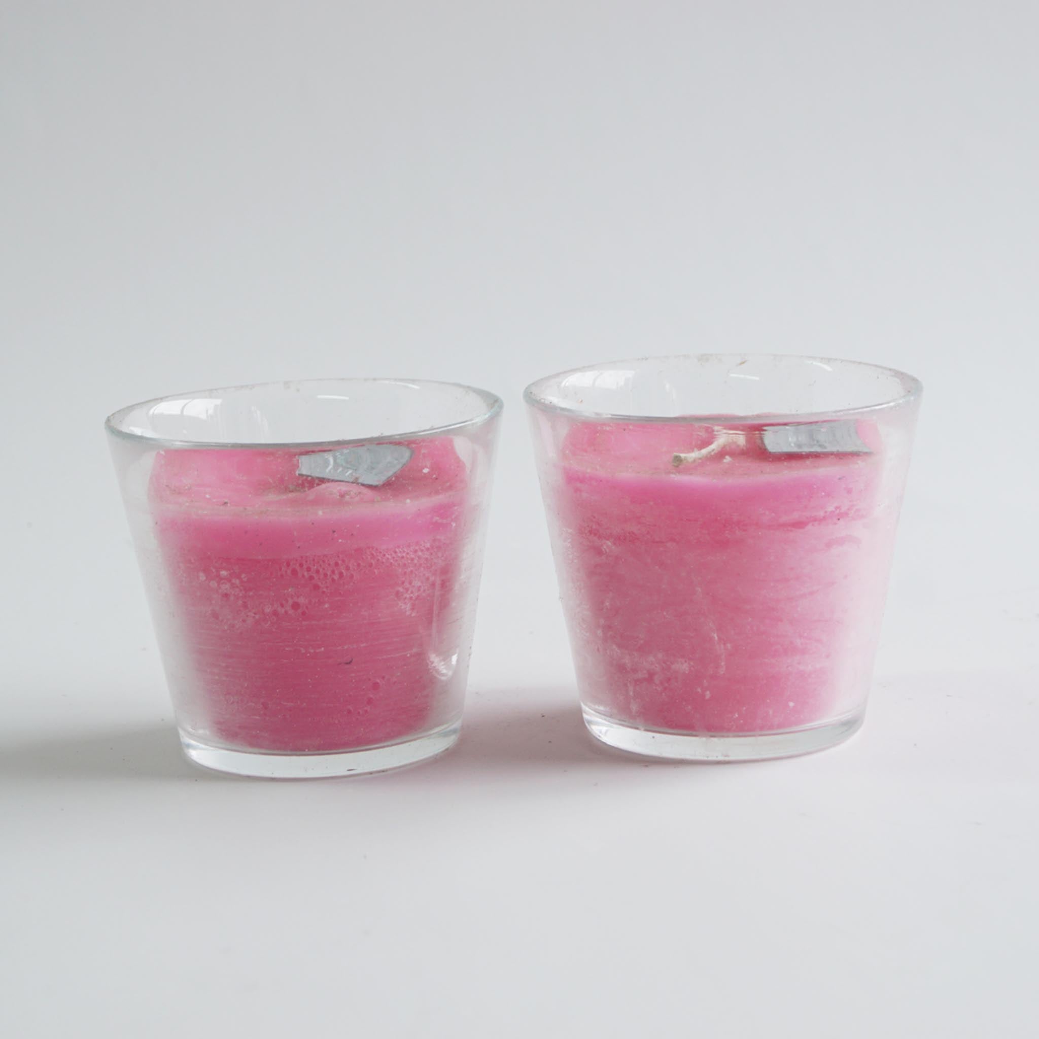 Lume-Kaars in glas, voor buiten - pink - Schreuder-kraan.shop