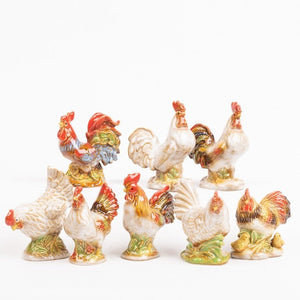 S&K-Kleine kippen en haantjes van fijn geglazuurd aardewerk - Schreuder-kraan.shop