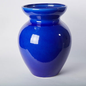 Des Pots - Kruk van fijn geglazuurd aardewerk, blauw 45 cm - Schreuder - kraan.shop