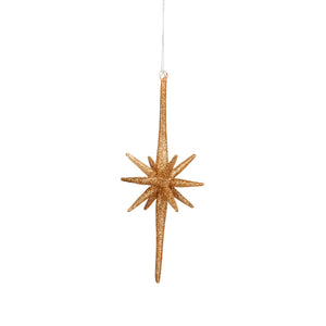 GoodwillNorthern star, glazen kerstboomornament brons 20 cm. - Schreuder-kraan.shop