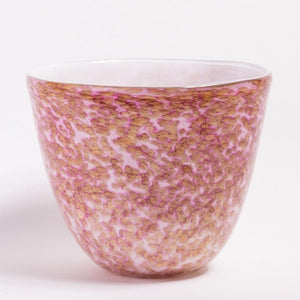 Des Pots - "Rose" vaas van meerlaags gekleurd glas h21/d26cm - Schreuder - kraan.shop