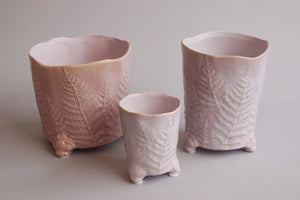 Des Pots - Vaasje varenmotief lila h13/d10 - Schreuder - kraan.shop