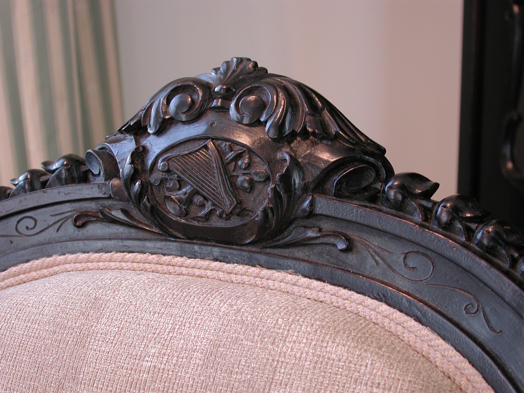 S&K meubelen-Zwart gepolitoerde bank, style Louis XVI ca. 1880-1890 - Schreuder-kraan.shop